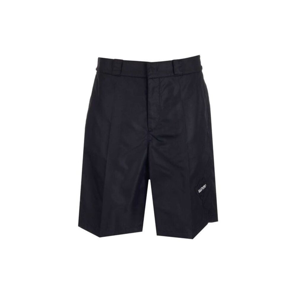 Valentino Black Nylon Bermuda Men's Shorts